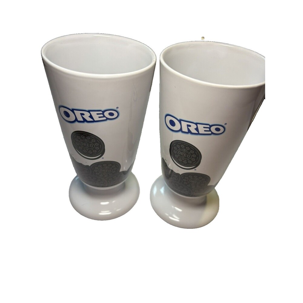 Oreo Ceramic Cups Set of 2 Milk Cookie Mug Dessert Coffee Bar Decor 2019